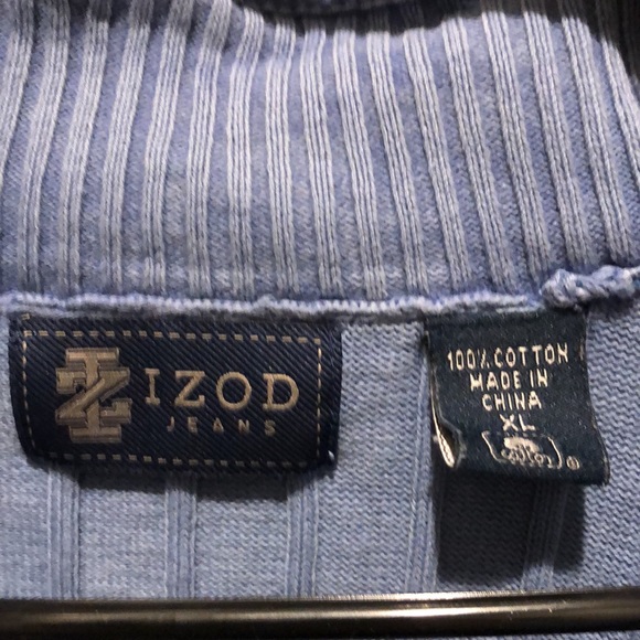 Mens Izod Jeans halfzip sweatshirt size XL - Picture 3 of 3